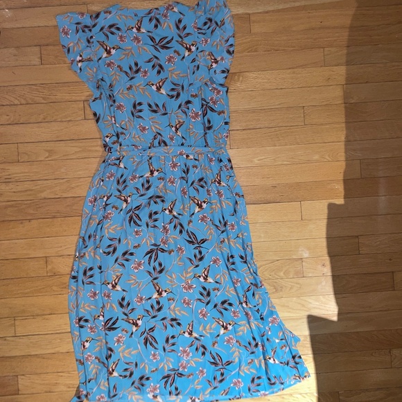 Brand New DR2 Teal Flutter-Sleeve Dress - Picture 2 of 11